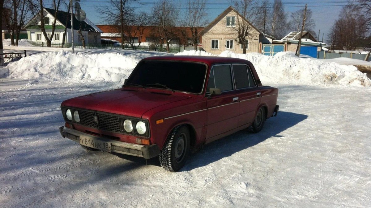 ВАЗ 2106 красная тонированная