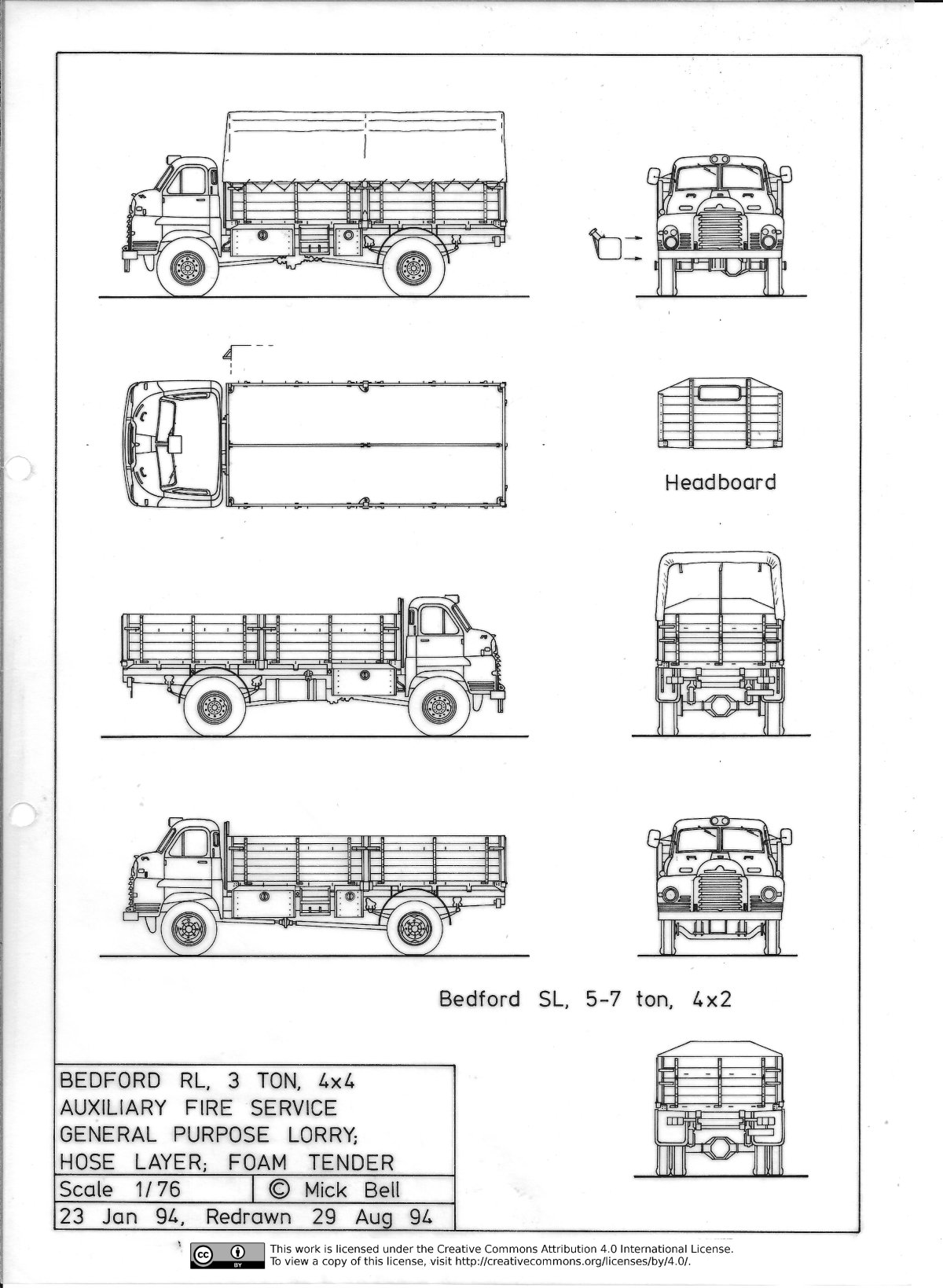 Грузовик Bedford OYD