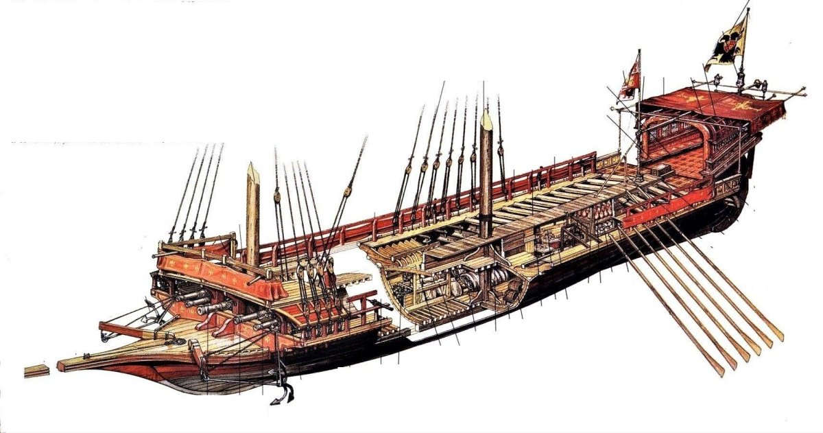 Галера корабль 17 века