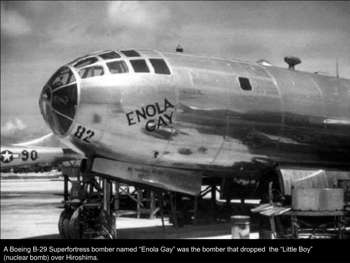Б-29 бомбардировщик Хиросима