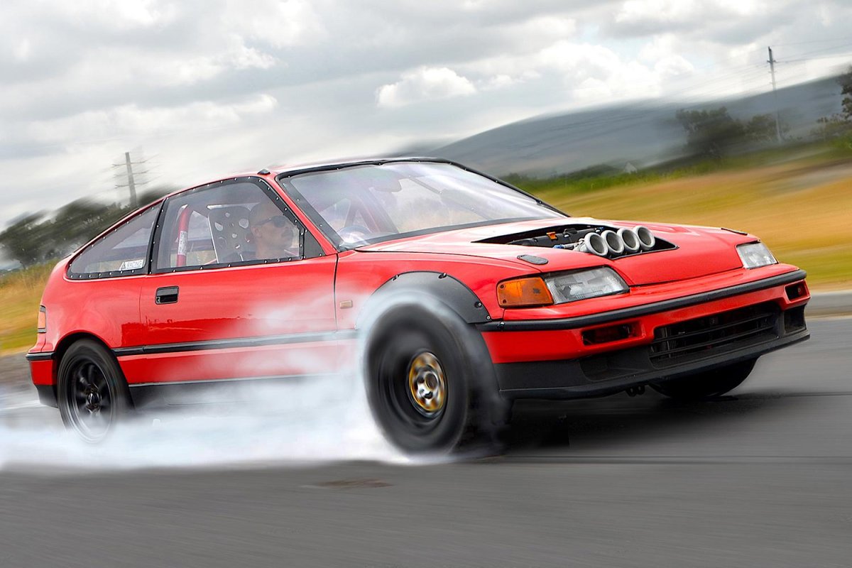 Honda CRX дрифт