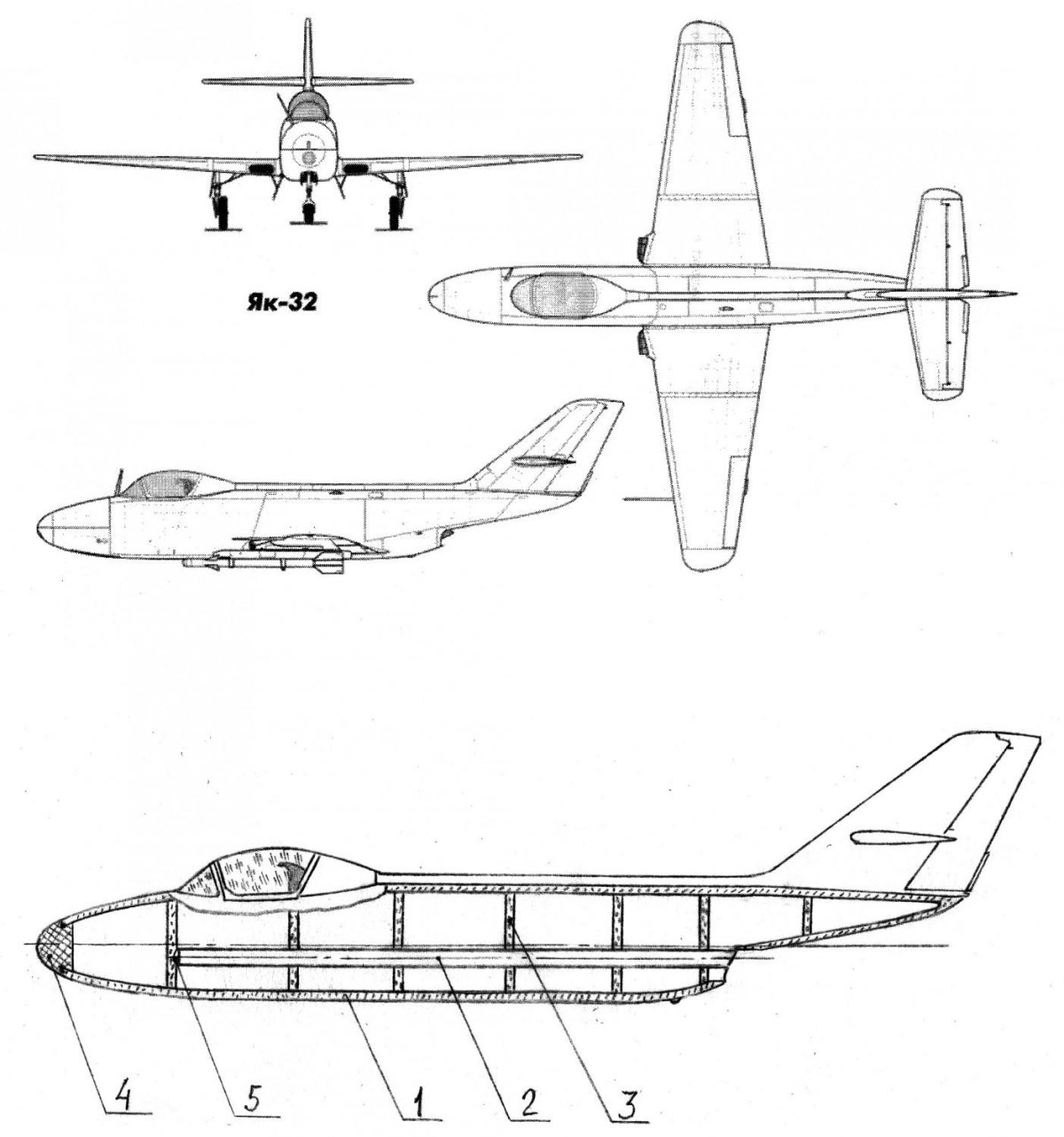 Крыло як 32 чертеж