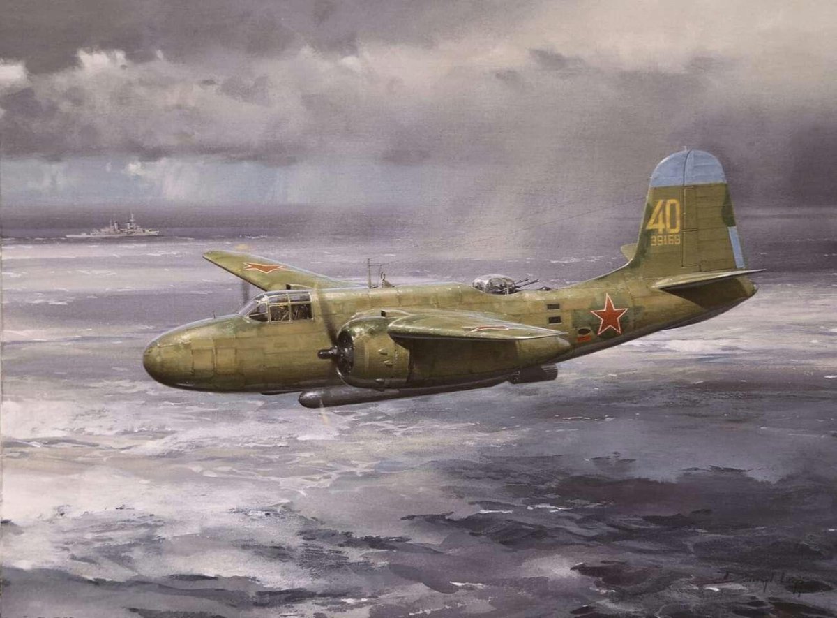 Дуглас а 20 Бостон самолёт бомбардировщик