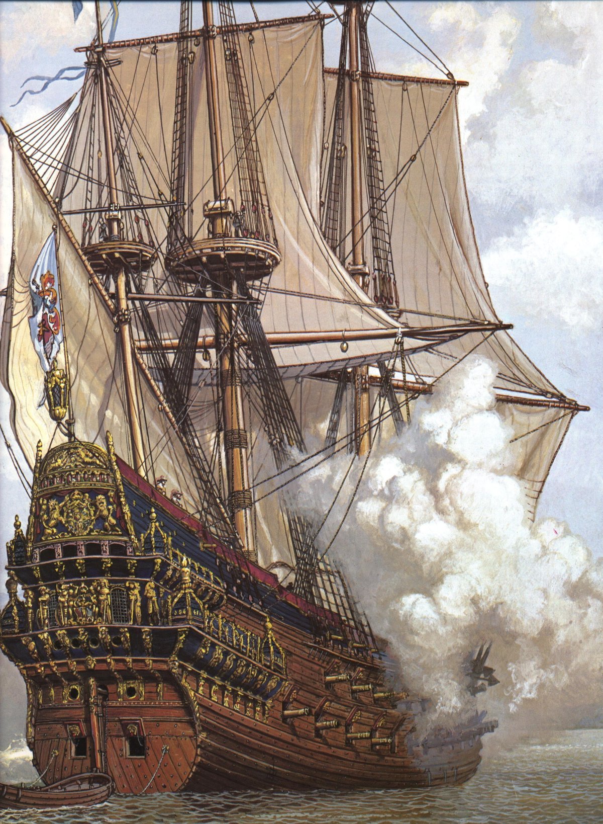 Галеон линейный корабль 17 века