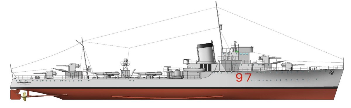 Эсминец hydra 1935