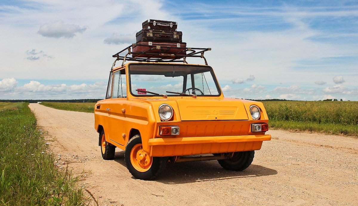 Машина инвалидка СМЗ С 3 Д