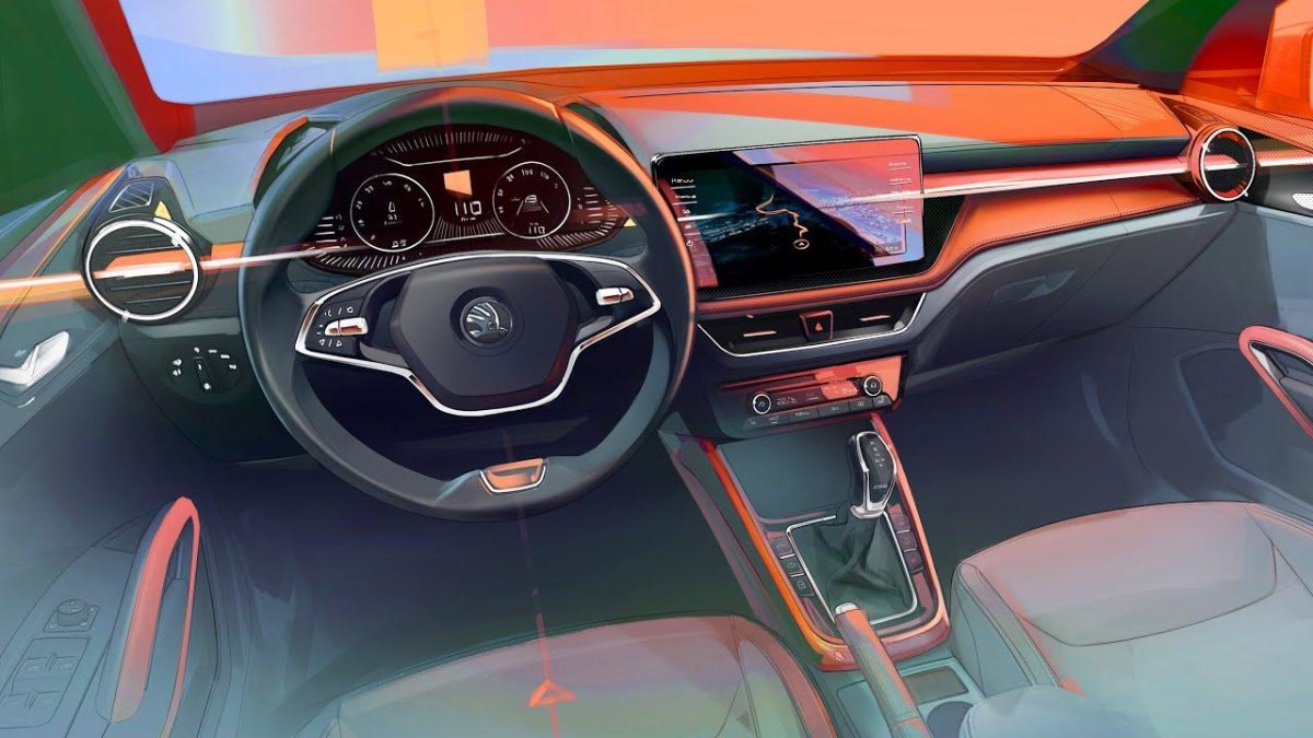 Skoda Fabia 2021 салон