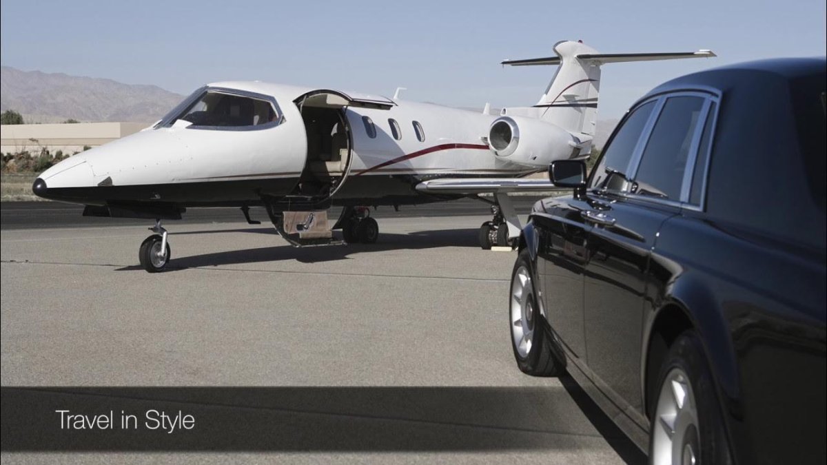 Лимузин и частный самолёт