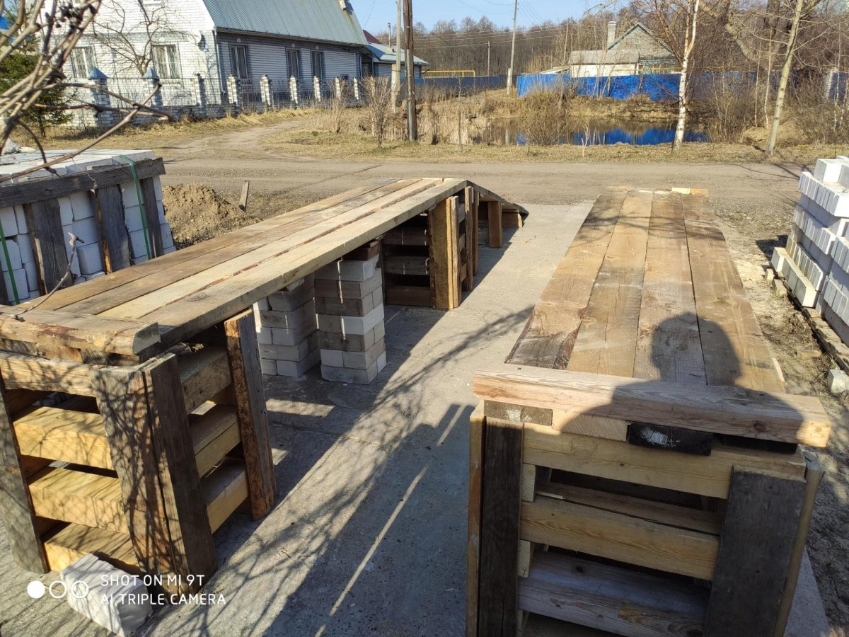 Деревянная эстакада для авто