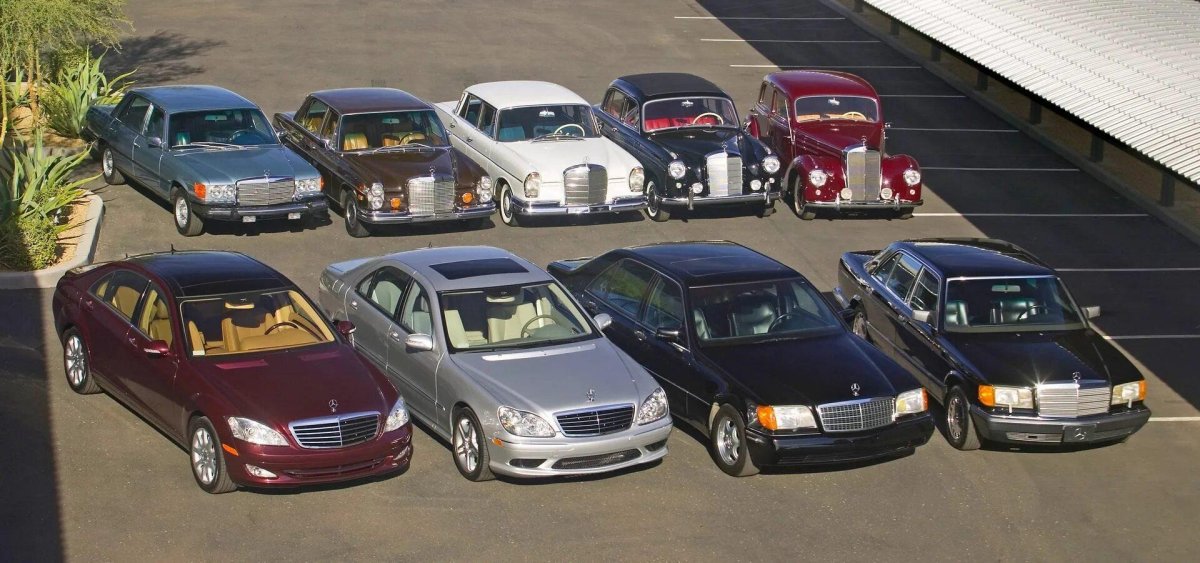 Эволюция Мерседес s класса