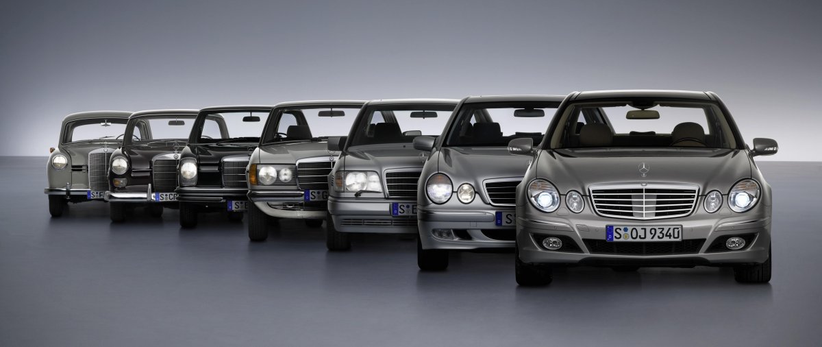 Эволюция Mercedes Benz е class