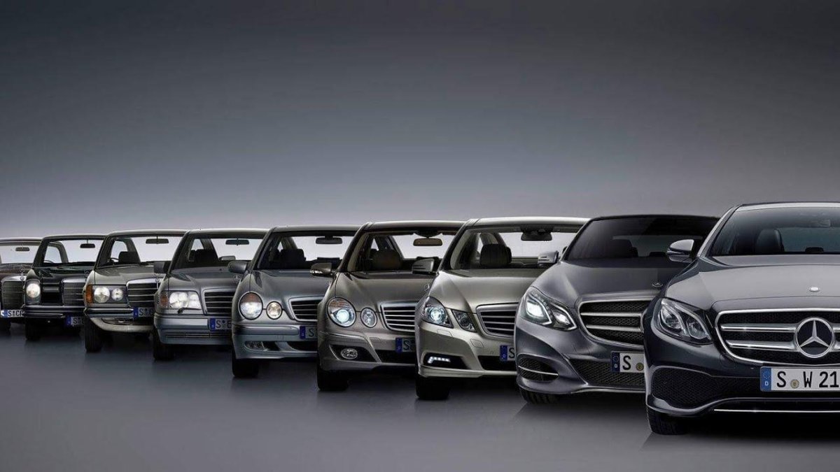 Эволюция Mercedes Benz е class