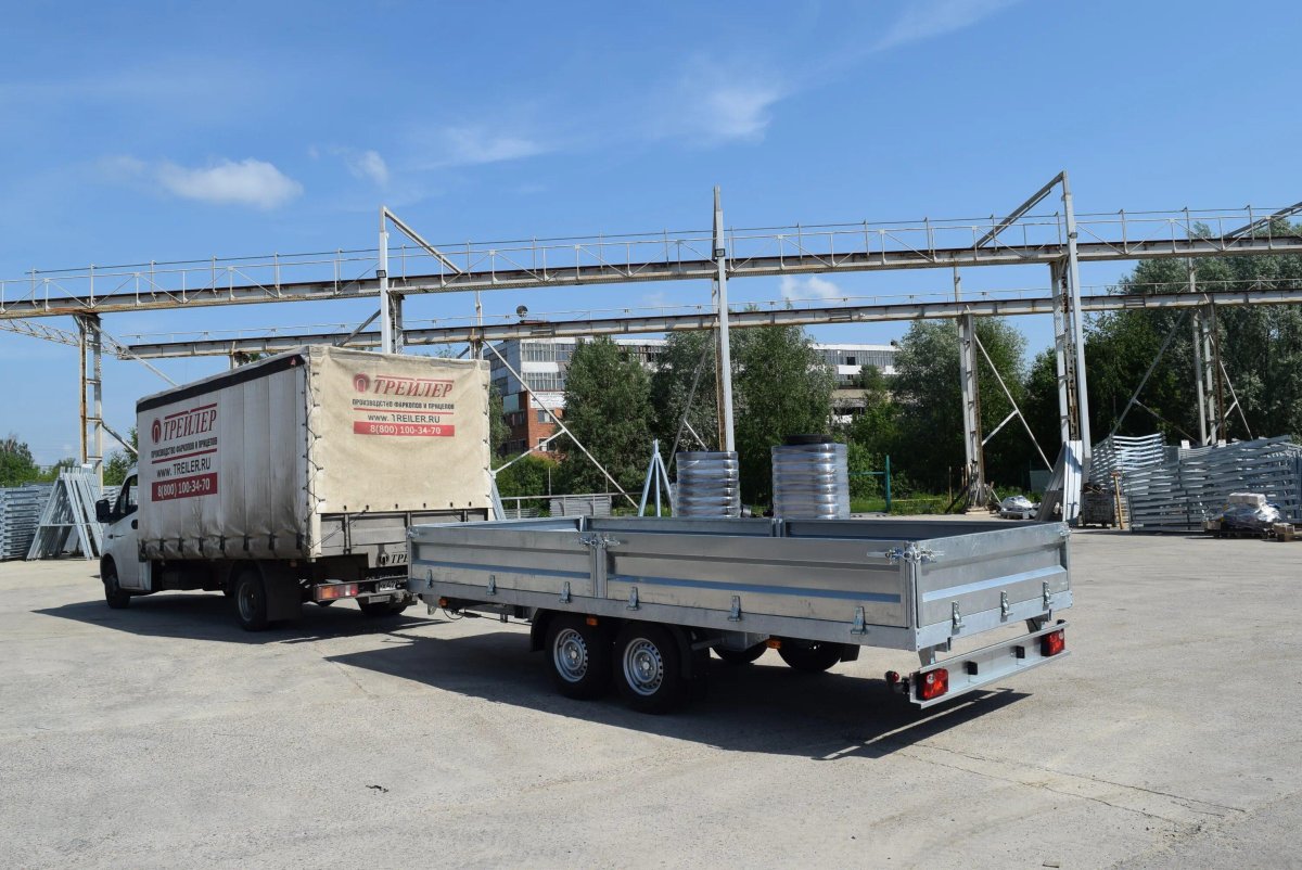 Газель с прицепом