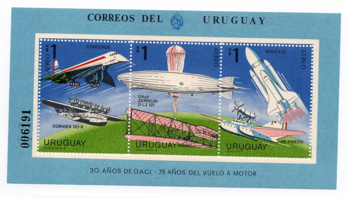 Авиация на почтовых марках