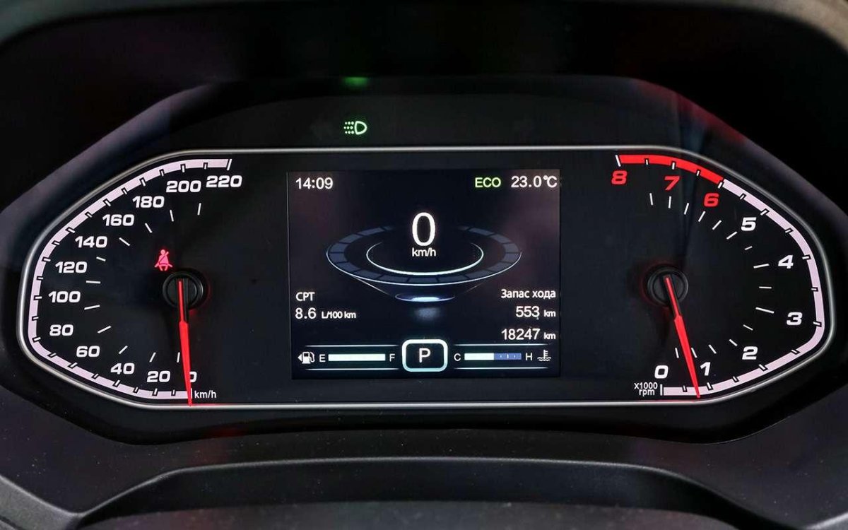 Chery Tiggo 7 Pro приборная панель