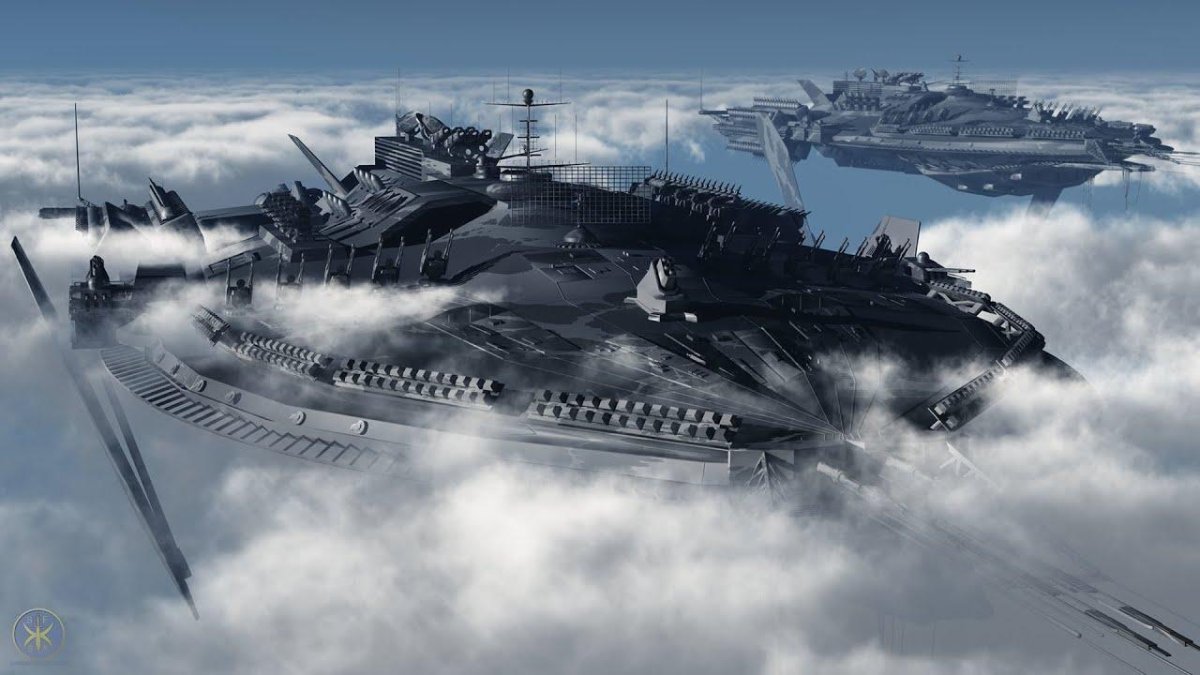 Футуристический космический линкор