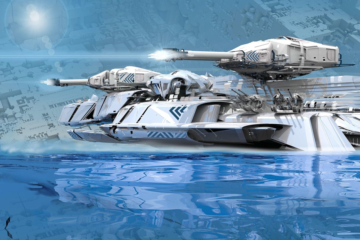 Дизельпанк экраноплан