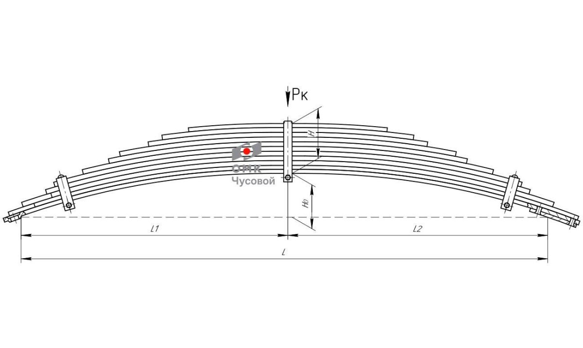 Рессора передняя МАЗ 5337