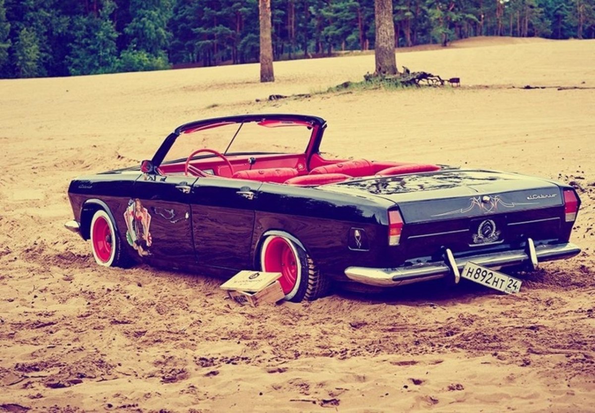 ГАЗ 24 кабриолет лоурайдер