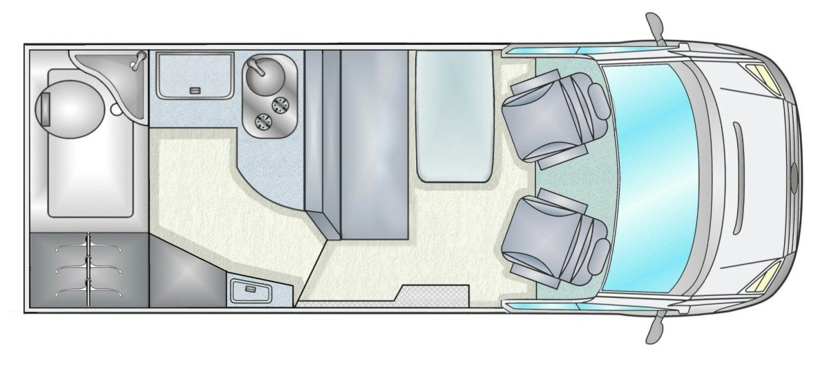 Автодом Ford Transit планировка