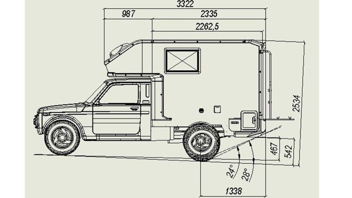 Нива автодом габариты