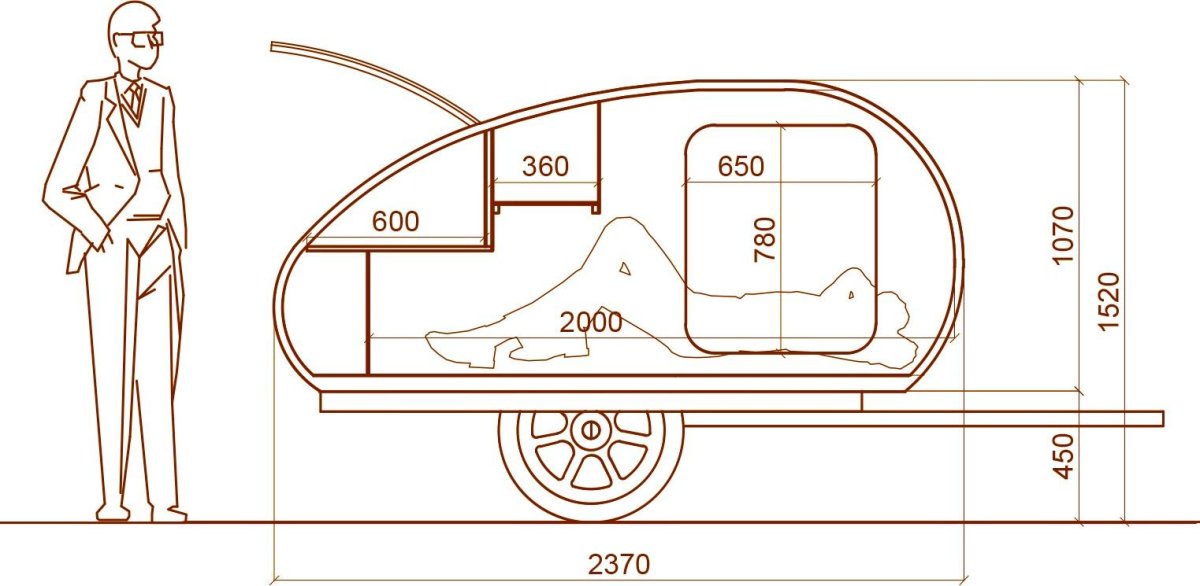 Дом на колесах чертеж