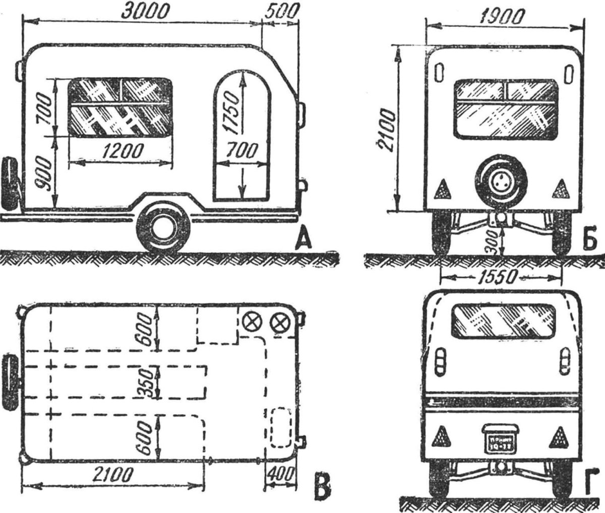Прицеп дача Теремок Моделист конструктор