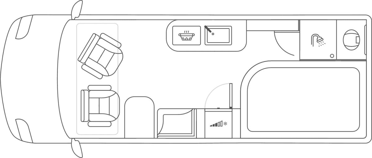 Автодом Мерседес Спринтер планировка
