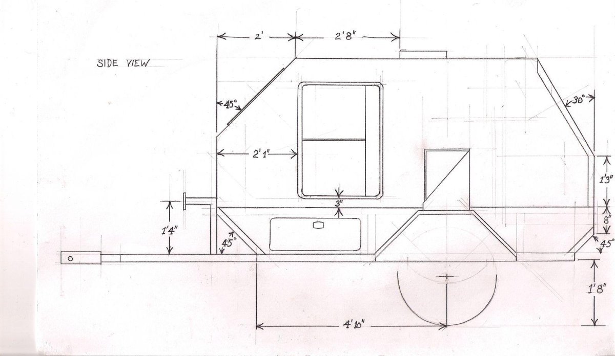 Прицеп автодом внедорожный чертежи