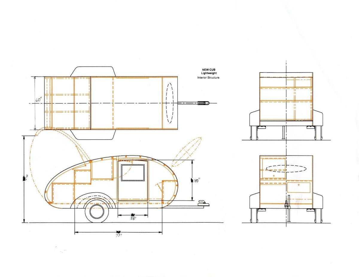 Teardrop Camper чертежи