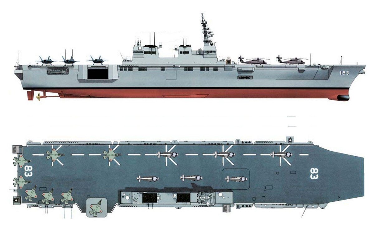 Эсминец вертолетоносец Хьюга