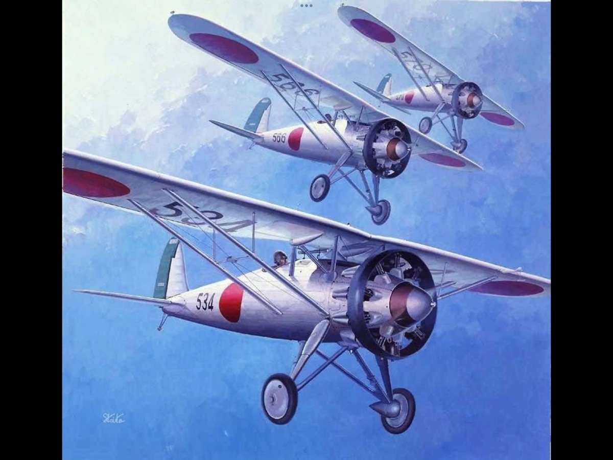 Самолёт 2 мировой войны Японии Nakajima Type 91