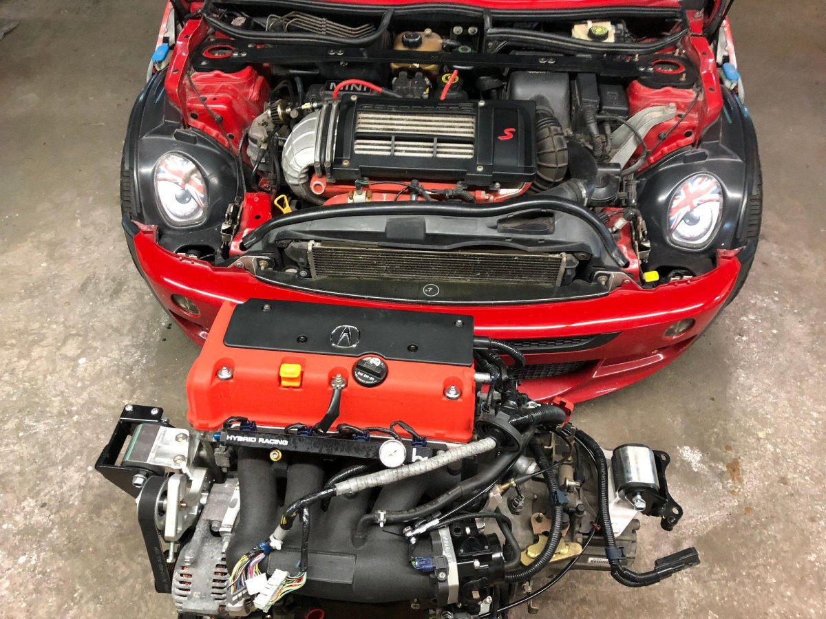 Mini Cooper swap k20