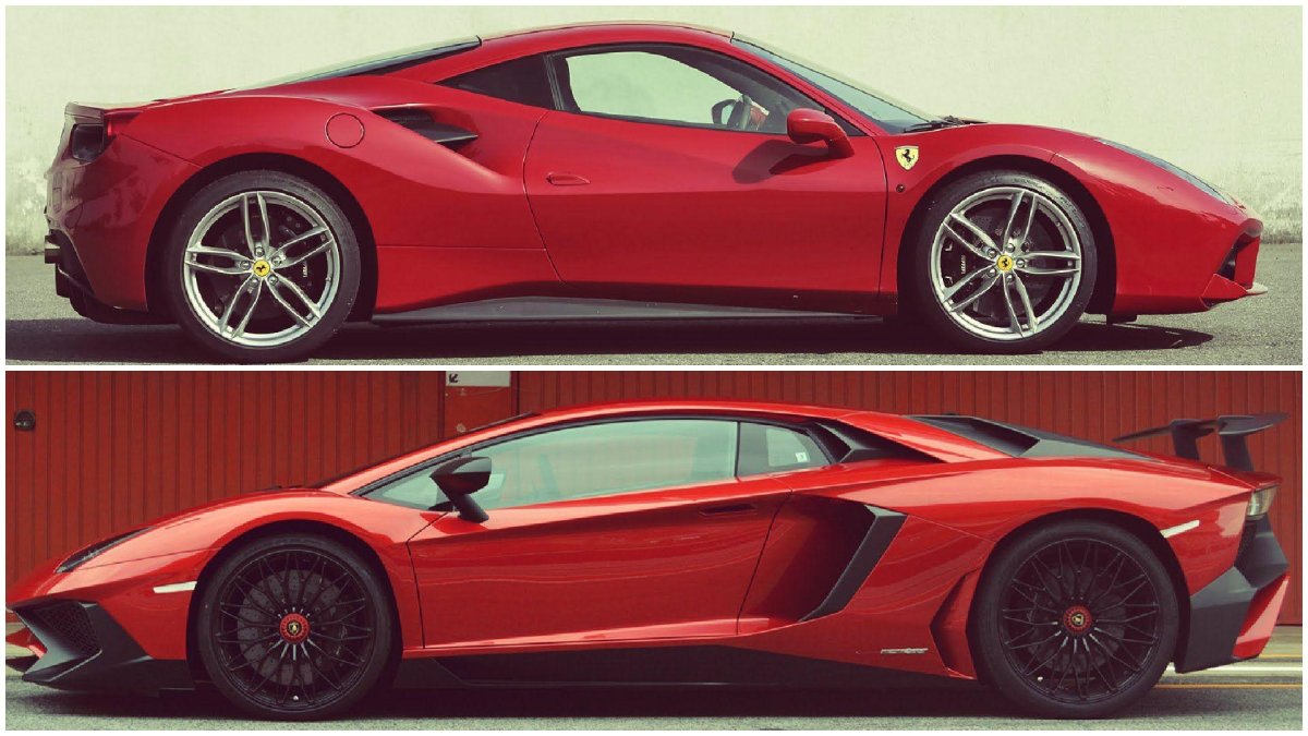 Ламборгини Феррари 488