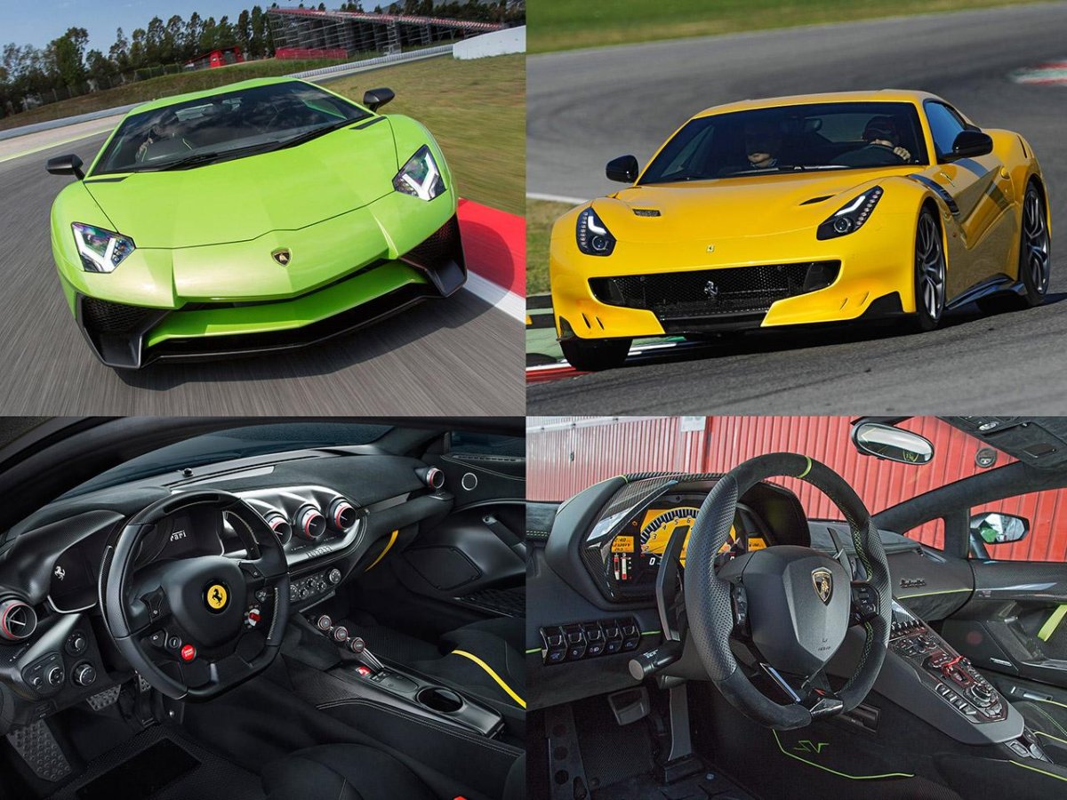 Ламборгини авентадор vs Феррари