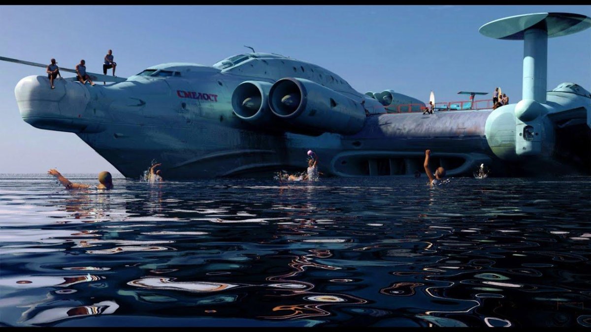 Каспийский монстр экраноплан Лунь