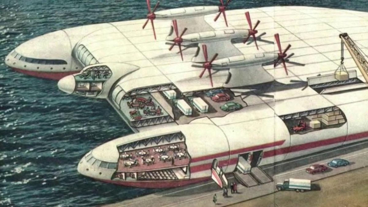 Ретрофутуризм экраноплан