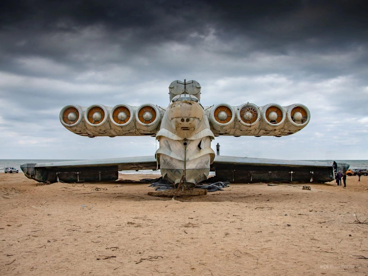 Экраноплан Лунь в Дагестане