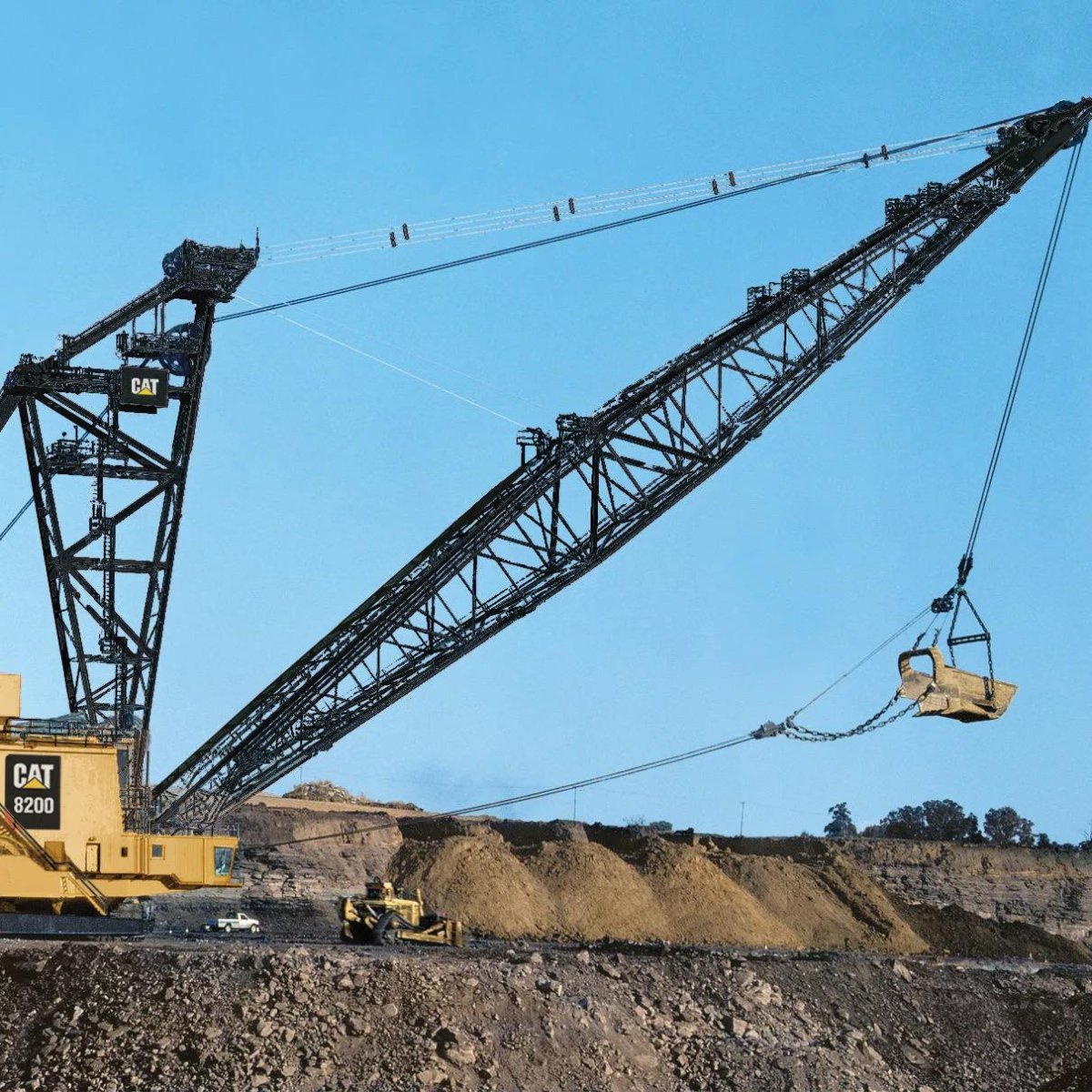 Драглайн Cat 8750