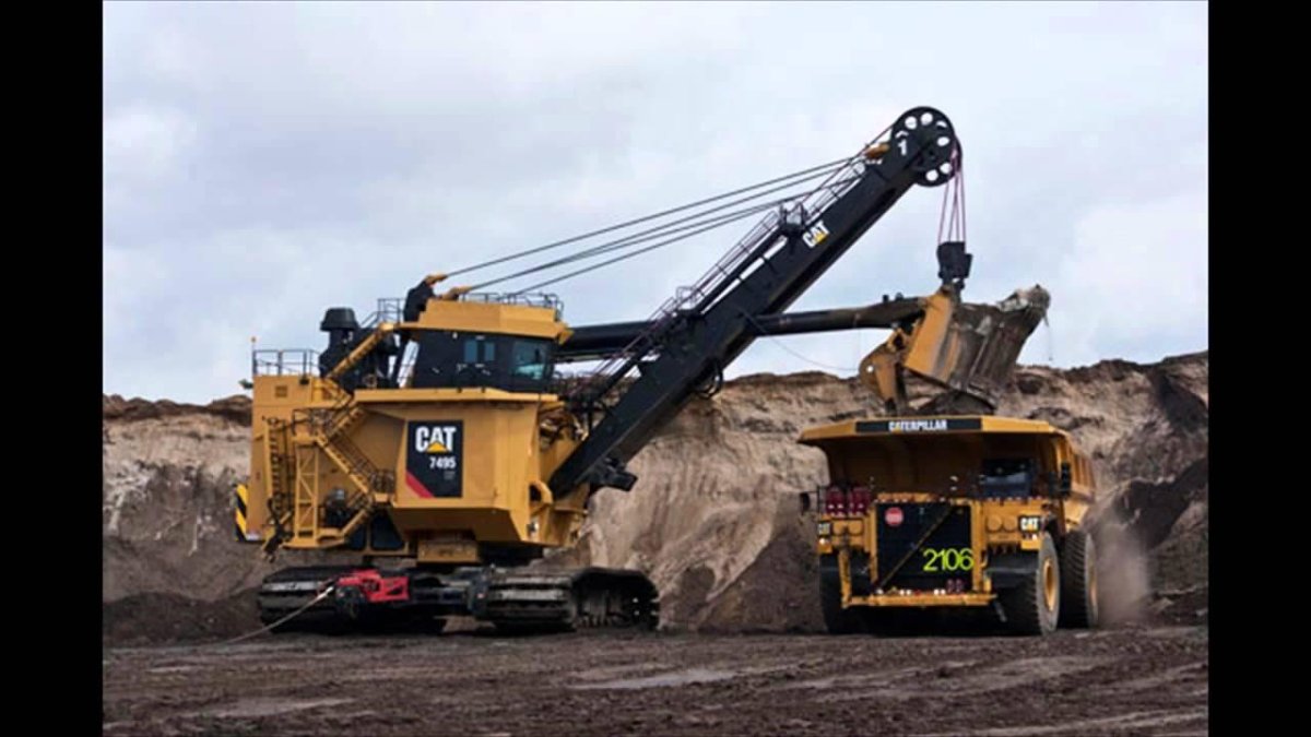 Карьерный экскаватор Катерпиллер