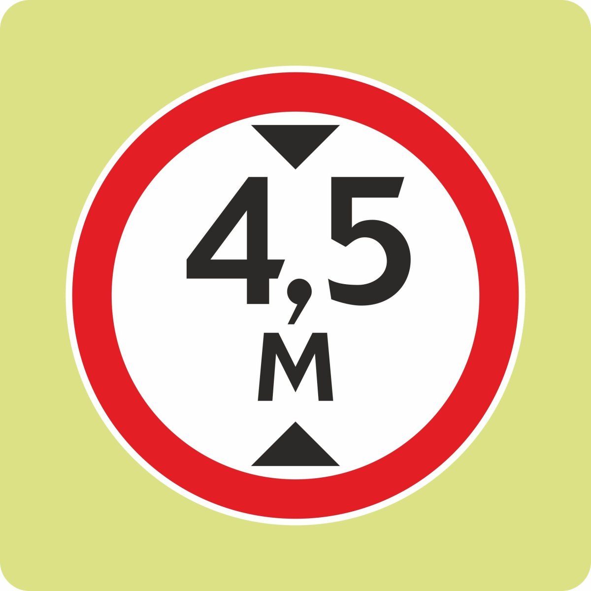 Дорожный знак 3.13 ограничение высоты