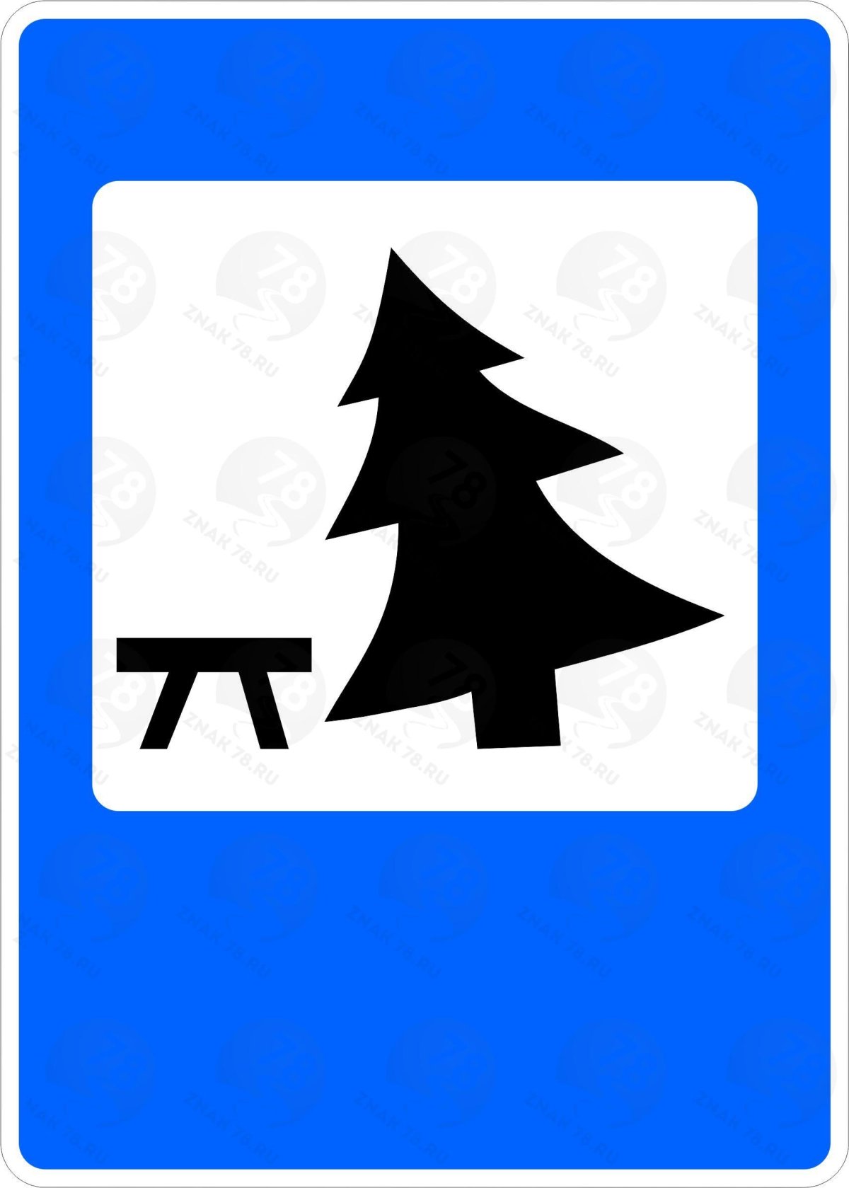 Дорожный знак на елку
