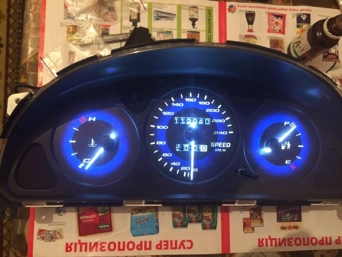 Электронная панель приборов на Шевроле Ланос