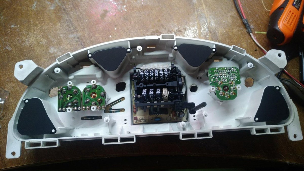 Пересвет приборной панели Ланос