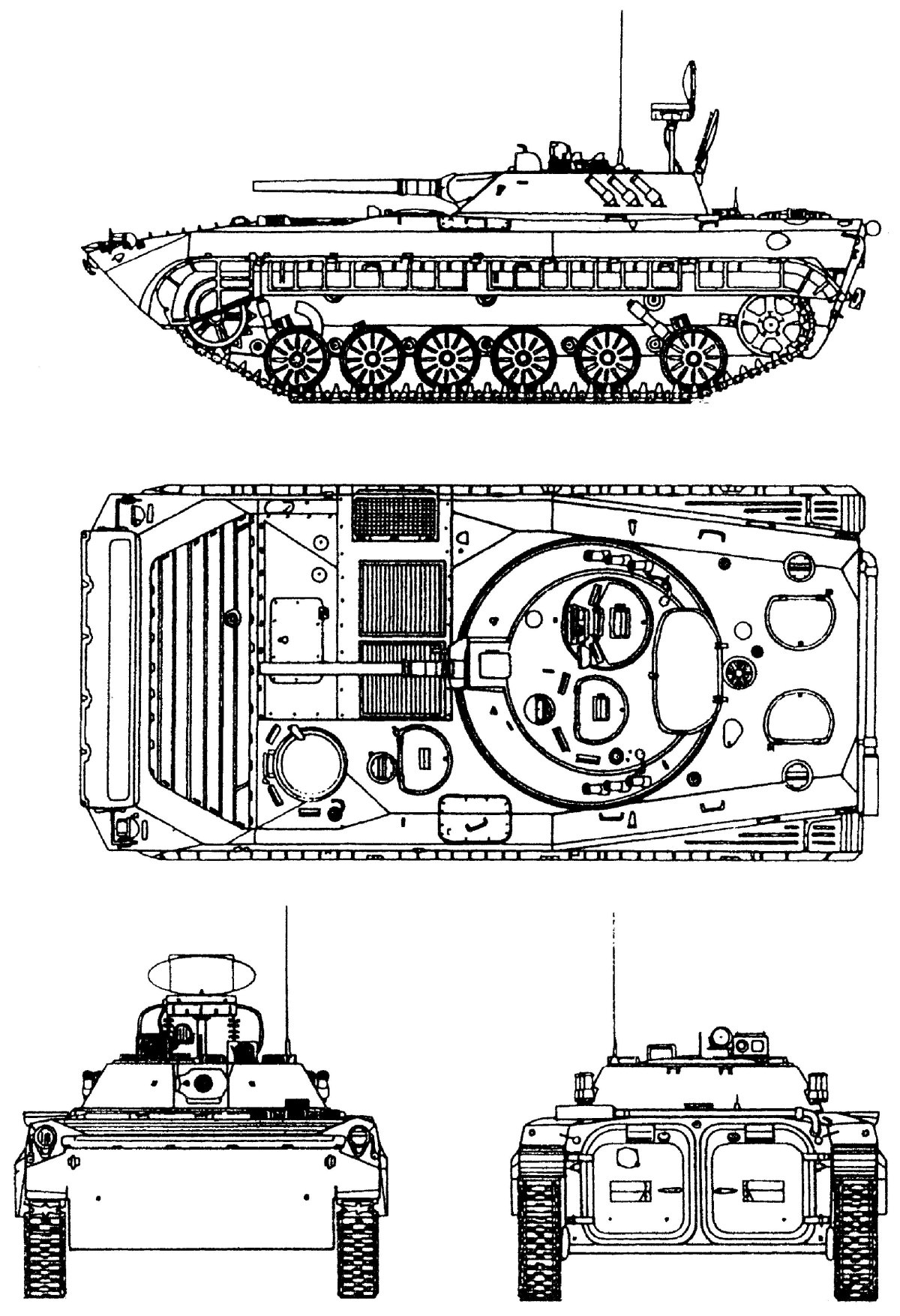БРМ-1к и БМП-2