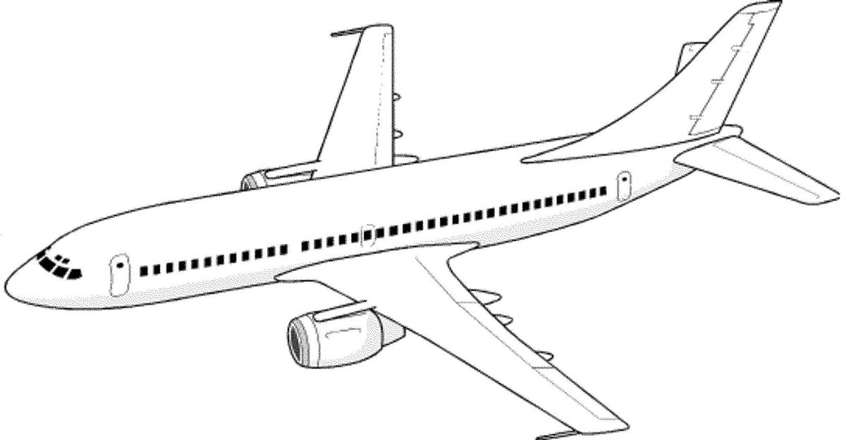 Боинг 737 раскраска