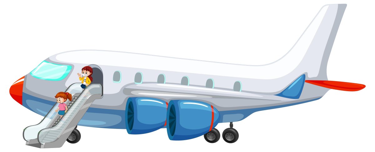 Самолет мультяшный