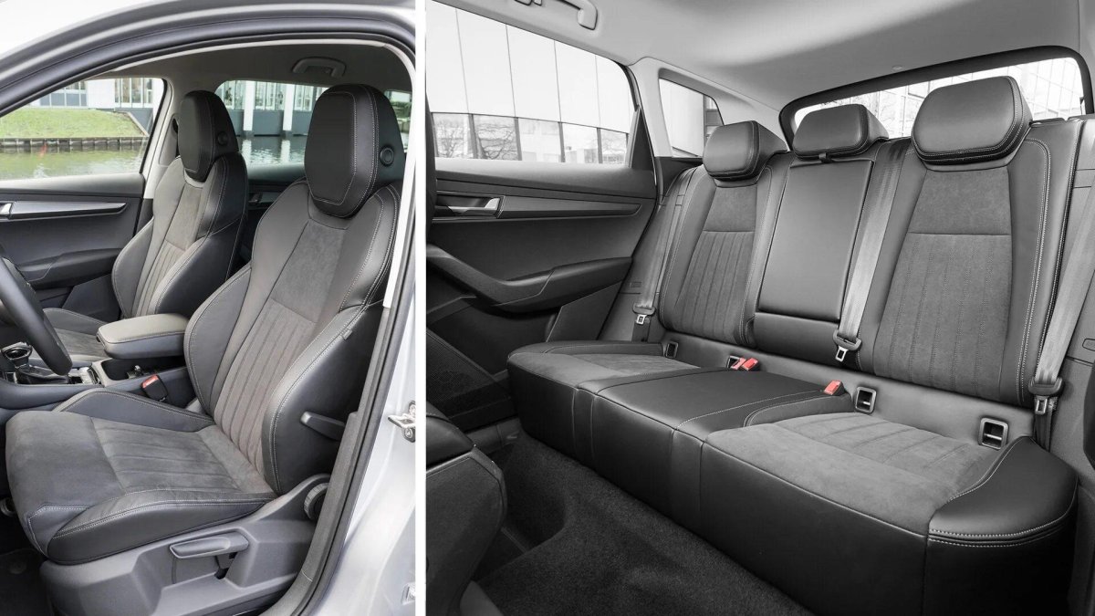 Шкода Карок салон сзади