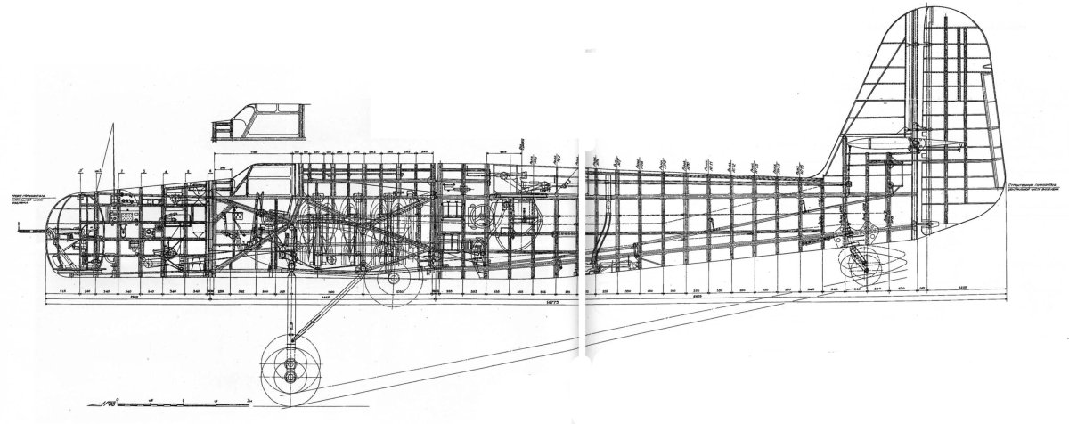ДБ-3 бомбардировщик чертежи
