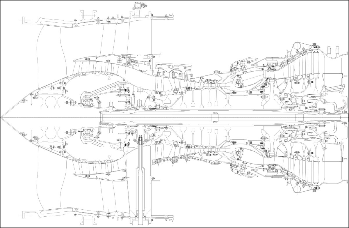 General Electric ge90 чертежи